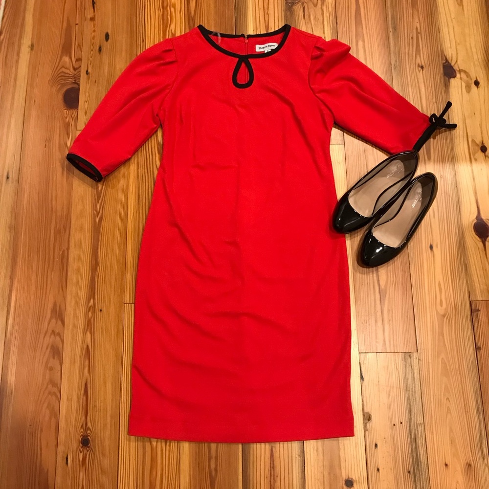 Scarlet red Shelby & Palmer dress, size 8